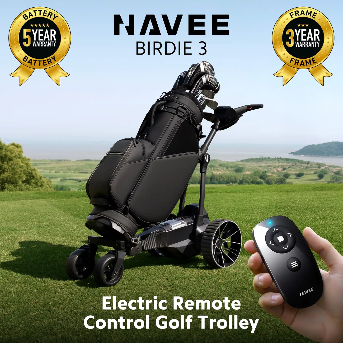Birdie 3 - Electric Remote Golf Trolley
